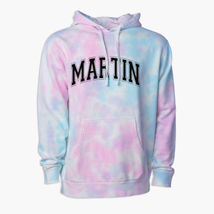 Martin Elementary School Varsity Arch Premium Tie-Dye Hoodie