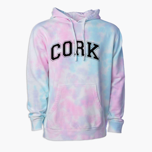 Cork Elementary School Varsity Arch Premium Tie-Dye Hoodie