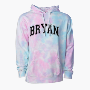Bryan Elementary School Varsity Arch Premium Tie-Dye Hoodie