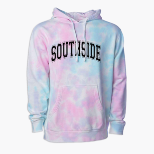 Southside Elementary School Varsity Arch Premium Tie-Dye Hoodie