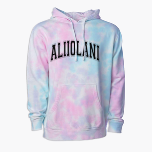 Aliiolani Elementary School Varsity Arch Premium Tie-Dye Hoodie