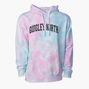 Quigley North High School Varsity Arch Premium Tie-Dye Hoodie