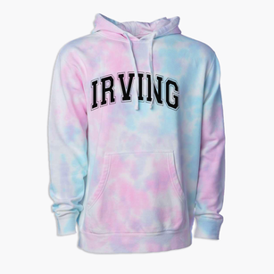 Irving Elementary School Varsity Arch Premium Tie-Dye Hoodie
