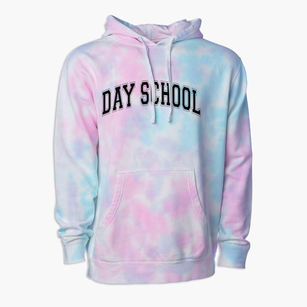 Evansville Day School Varsity Arch Premium Tie-Dye Hoodie