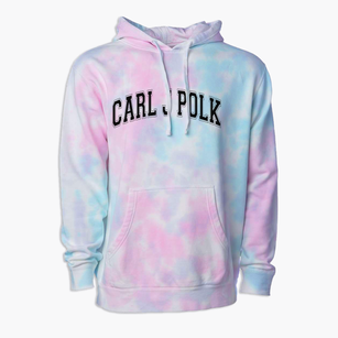 Carl J Polk Elementary School Varsity Arch Premium Tie-Dye Hoodie
