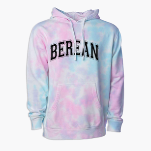 Berean Christian School Varsity Arch Premium Tie-Dye Hoodie
