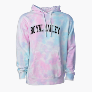 Royal Valley Middle School Varsity Arch Premium Tie-Dye Hoodie