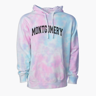 Montgomery County High School Varsity Arch Premium Tie-Dye Hoodie