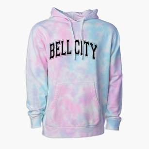 Bell City High School Varsity Arch Premium Tie-Dye Hoodie