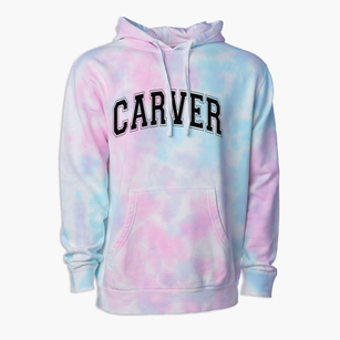 Carver Elementary School Varsity Arch Premium Tie-Dye Hoodie
