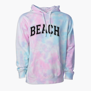 Beach Elementary School Varsity Arch Premium Tie-Dye Hoodie
