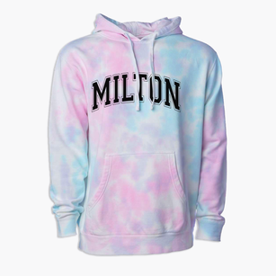 Milton High School Varsity Arch Premium Tie-Dye Hoodie