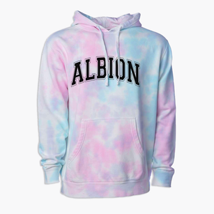 Albion Middle School Varsity Arch Premium Tie-Dye Hoodie
