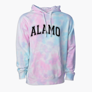 Alamo Elementary School Varsity Arch Premium Tie-Dye Hoodie