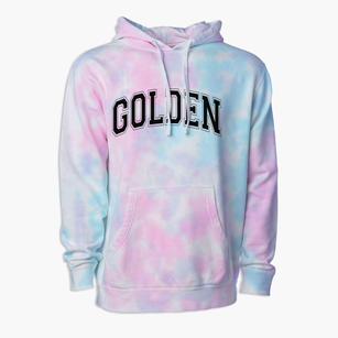Golden Years 2000 School Varsity Arch Premium Tie-Dye Hoodie