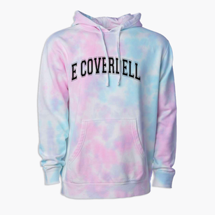 E Coverdell Elementary School Varsity Arch Premium Tie-Dye Hoodie