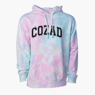 Cozad Middle School Varsity Arch Premium Tie-Dye Hoodie