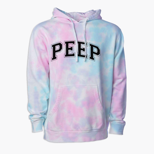 Peep Center Varsity Arch Premium Tie-Dye Hoodie