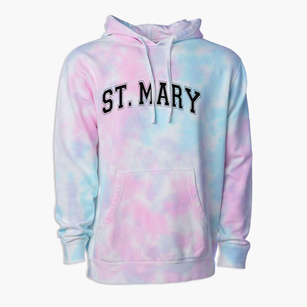 Saint Mary High School Varsity Arch Premium Tie-Dye Hoodie