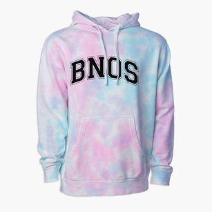 Bnos Bais Yaakov Elementary School Varsity Arch Premium Tie-Dye Hoodie