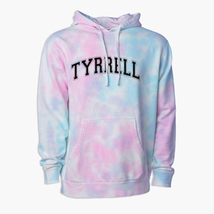 Tyrrell Elementary School Varsity Arch Premium Tie-Dye Hoodie