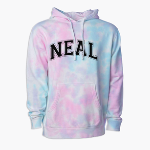 Neal Middle School Varsity Arch Premium Tie-Dye Hoodie