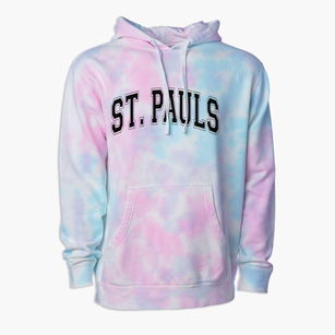 Saint Pauls Elementary School Varsity Arch Premium Tie-Dye Hoodie