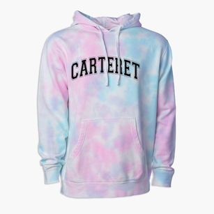Carteret Academy Varsity Arch Premium Tie-Dye Hoodie