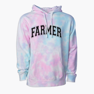 Farmer Elementary School Varsity Arch Premium Tie-Dye Hoodie