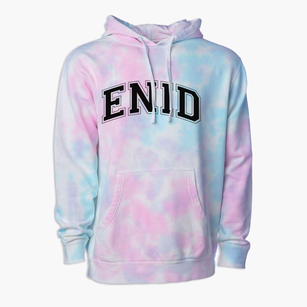 Enid High School Varsity Arch Premium Tie-Dye Hoodie