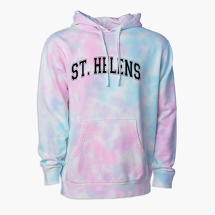 Saint Helens Middle School Varsity Arch Premium Tie-Dye Hoodie