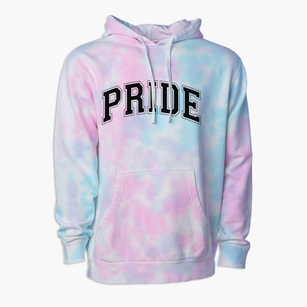 Pride High School Varsity Arch Premium Tie-Dye Hoodie