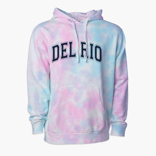 Del Rio 9th Grade School Varsity Arch Premium Tie-Dye Hoodie