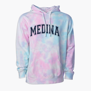 Medina Elementary School Varsity Arch Premium Tie-Dye Hoodie