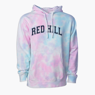 Red Hill Elementary School Varsity Arch Premium Tie-Dye Hoodie