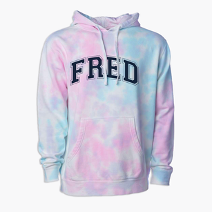 Fred Miller Camp School Varsity Arch Premium Tie-Dye Hoodie