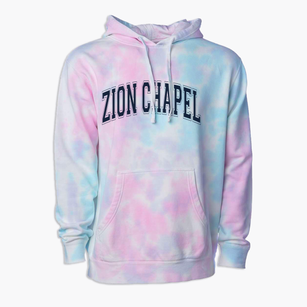 Zion Chapel High School Varsity Arch Premium Tie-Dye Hoodie