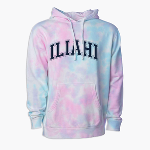Iliahi Elementary School Varsity Arch Premium Tie-Dye Hoodie