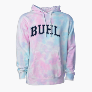 Buhl High School Varsity Arch Premium Tie-Dye Hoodie