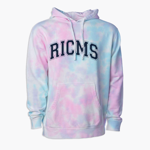 Rock Island Center For Math And Science Varsity Arch Premium Tie-Dye Hoodie