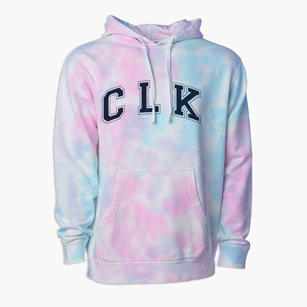 C L K Elementary School Varsity Arch Premium Tie-Dye Hoodie