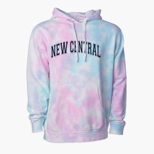 New Central School Varsity Arch Premium Tie-Dye Hoodie