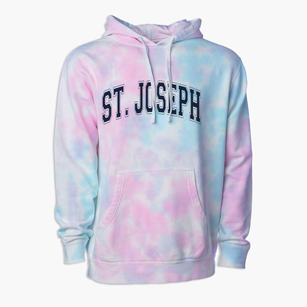 St. Joseph High School Varsity Arch Premium Tie-Dye Hoodie