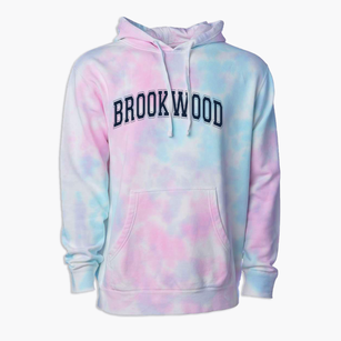Brookwood Middle School Varsity Arch Premium Tie-Dye Hoodie