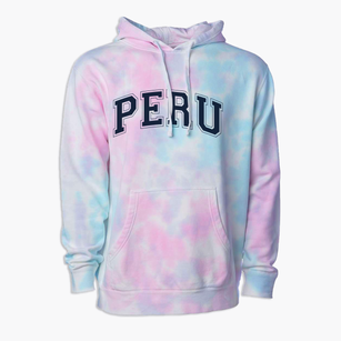 Peru High School Varsity Arch Premium Tie-Dye Hoodie