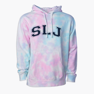 Urban Assembly School For Law And Justice Varsity Arch Premium Tie-Dye Hoodie