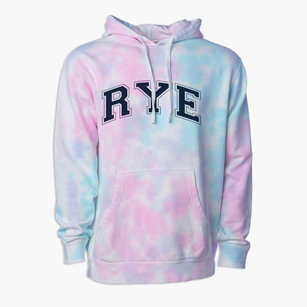Rye Country Day School Varsity Arch Premium Tie-Dye Hoodie