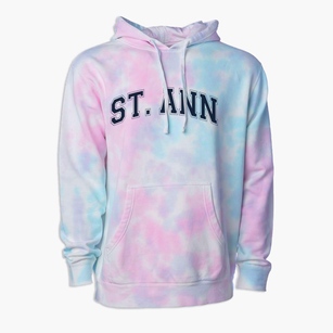 Saint Ann Elementary School Varsity Arch Premium Tie-Dye Hoodie