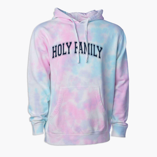 Holy Family Parish Varsity Arch Premium Tie-Dye Hoodie