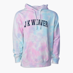J K Weaver Technical Center Varsity Arch Premium Tie-Dye Hoodie